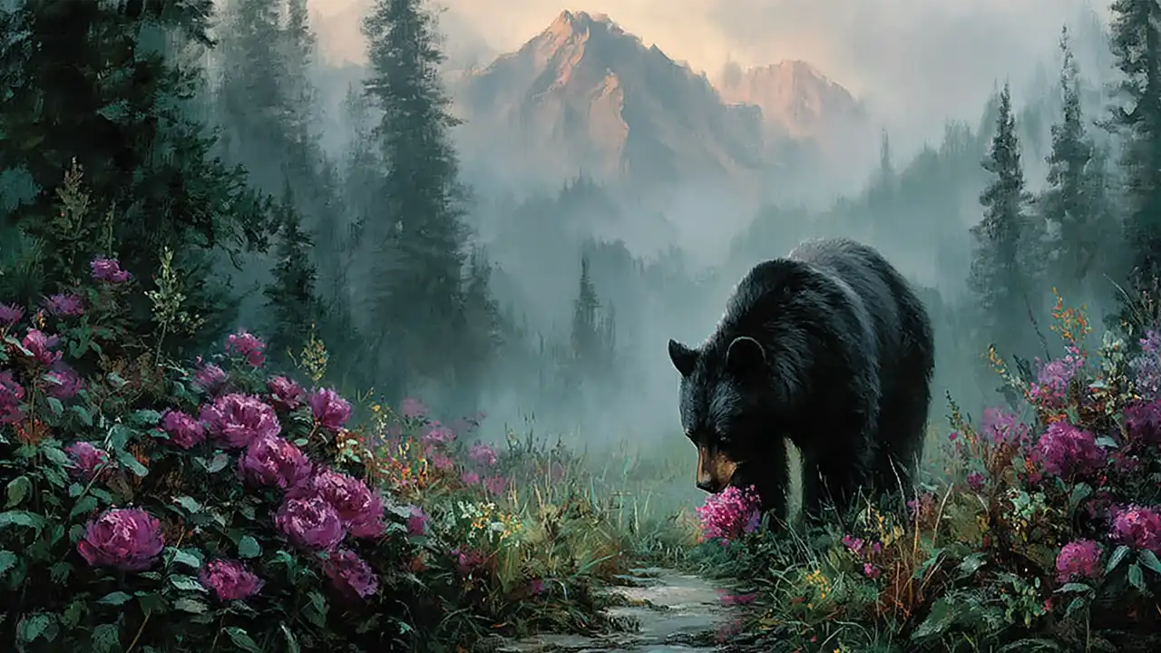1280x720 Black bear